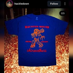 Blue Haunted Mound Skinwalkers Jackolantern Tee
